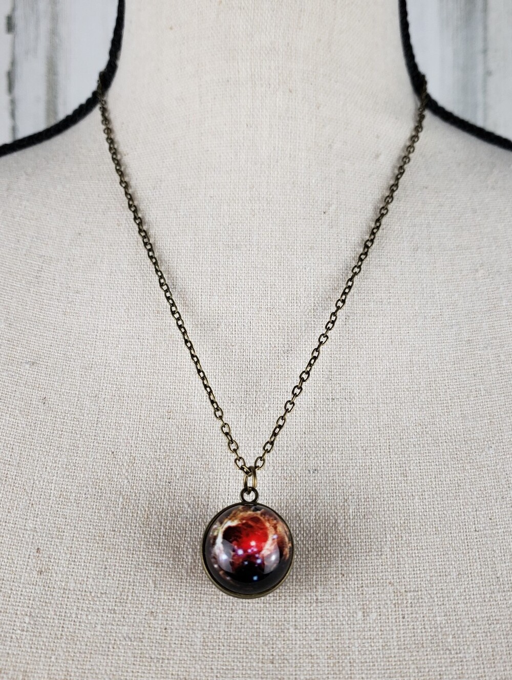 Red Galaxy Pendant Necklace - Women Jewelry